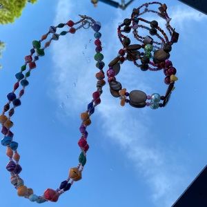 A SET of both necklace and bracelets!